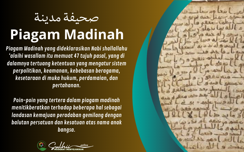 Piagam Madinah, Fondasi Moderasi Beragama yang Menginspirasi