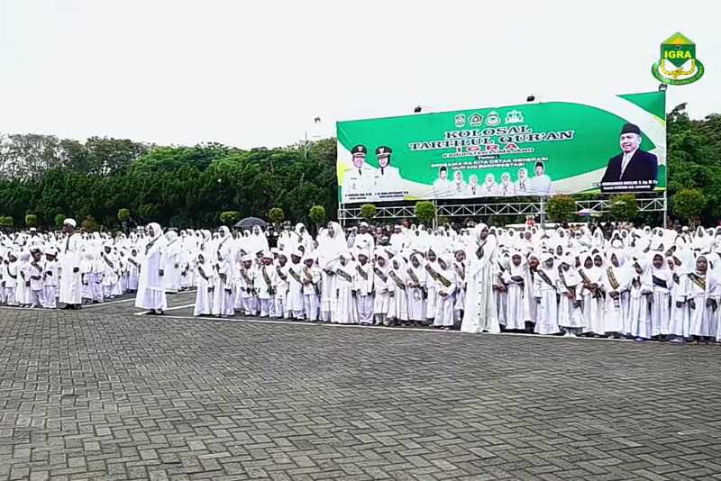 Ratusan Murid RA di Lumajang Bawakan Kolosal Tartil Al-Qur’an dengan Lagu Nahawand